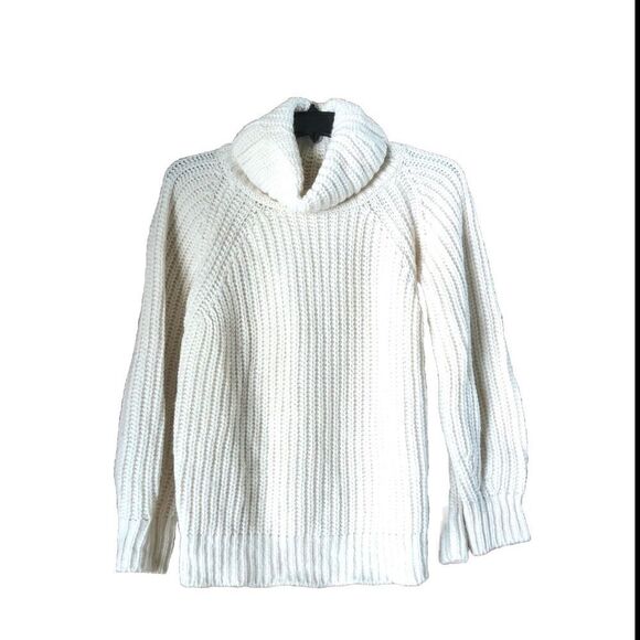 BOSS Hugo Boss Oversized Chunky Knit Wool Blend Turtleneck Sweater - S - Picture 1 of 15